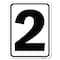 Signmission Sign with Number 2 Heavy-Gauge Aluminum Rust Proof Parking Sign A-1824-22897 - alternate 1